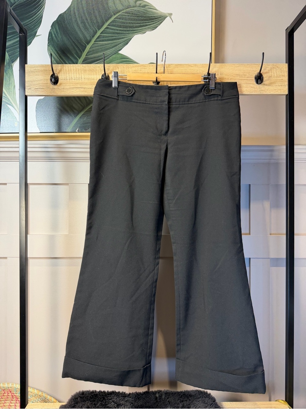 Black Wide-Leg Dress Pants Size 14